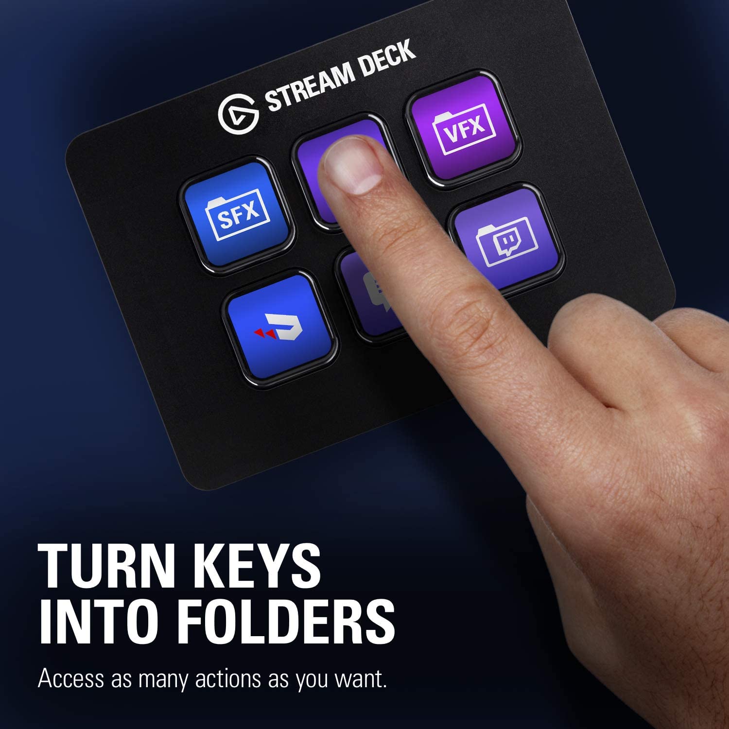 Elgato Stream Deck Mini – Compact Studio Controller， 6 macro keys， trigger actions in apps and software like OBS， Twitch， ​YouTube and more， works with Mac and PC - Image 5
